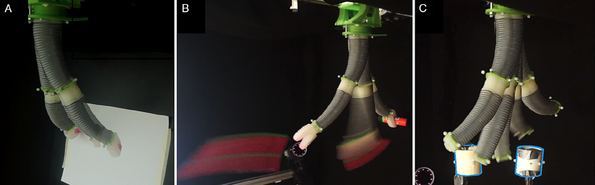 dynamic manipulation of a soft manipulator